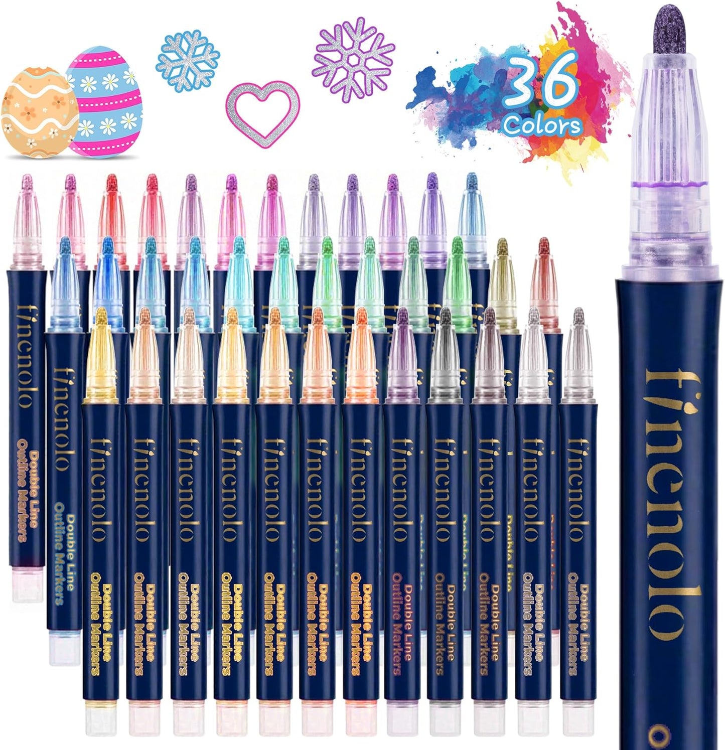 Clareo Outline Shimmer markers