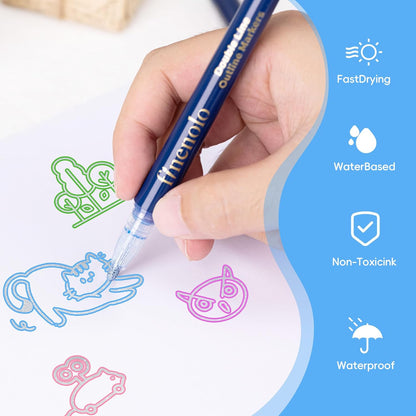 Clareo Outline Shimmer markers